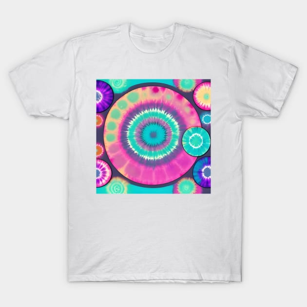 AI generated Tie Dye art T-Shirt by Yajna Elements